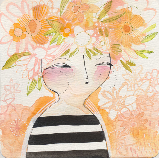 Original Watercolor painting by Cori Dantini, Full up