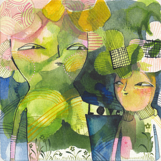 Original Watercolor painting by Cori Dantini, Love