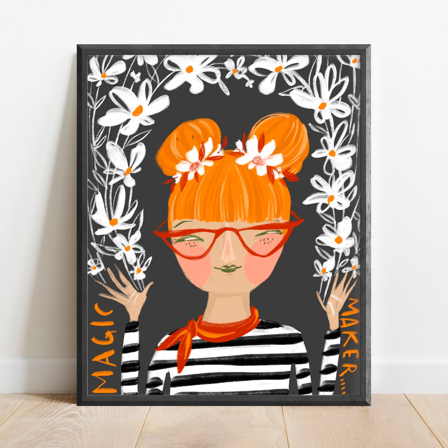 Art Print of a Woman in glasses, by Cori Dantini